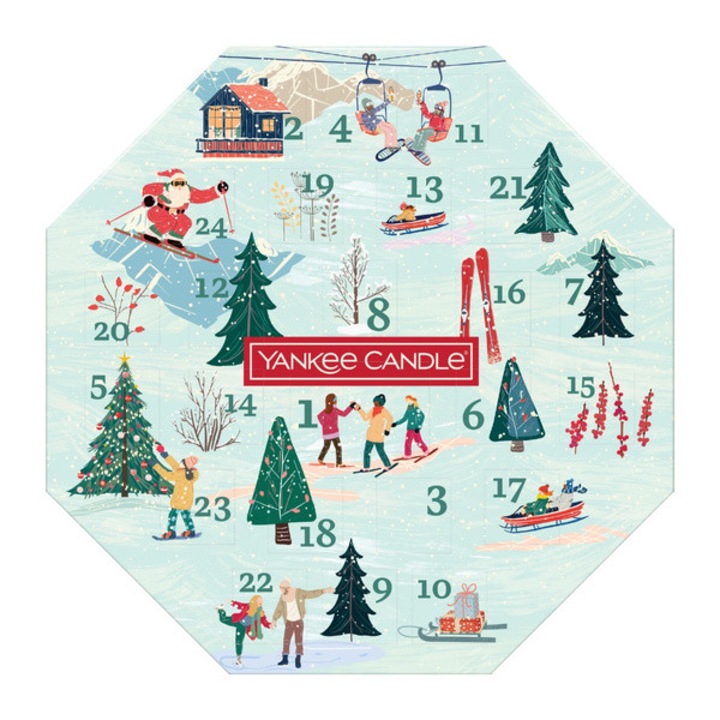 Calendar advent Yankee Candle, Wieniec, 24 lumanari parfumate, multicolor