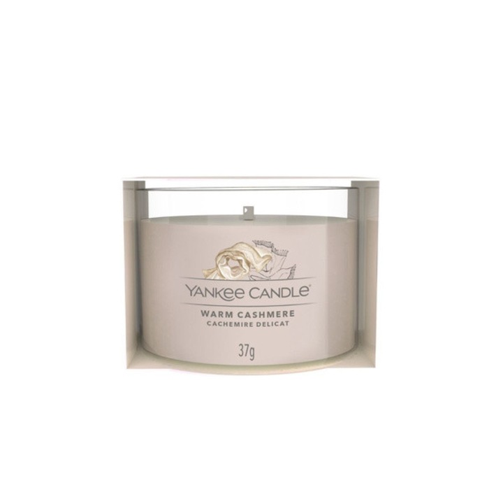 Ароматна свещ, Yankee Candle, Warm Cashmere, 37g, оранжева