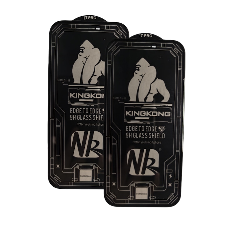 Folie protectie ecran set 2 buc, pentru iPhone 17 Pro, 6.3-inch, sticla temperata, protectie completa, anti-spion