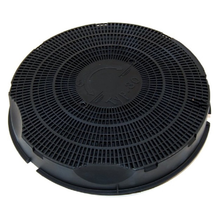 Wpro - Filtru de carbon tip 30 (ø235 x 46 mm) - antibacterian - 484000008609 - pentru Hota WHIRLPOOL - AFG520