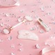 Комплект за масаж на лице CRYSTALLOVE, ролер + плочка гуа ша, кристали от прозрачен кварц, елегантна опаковка