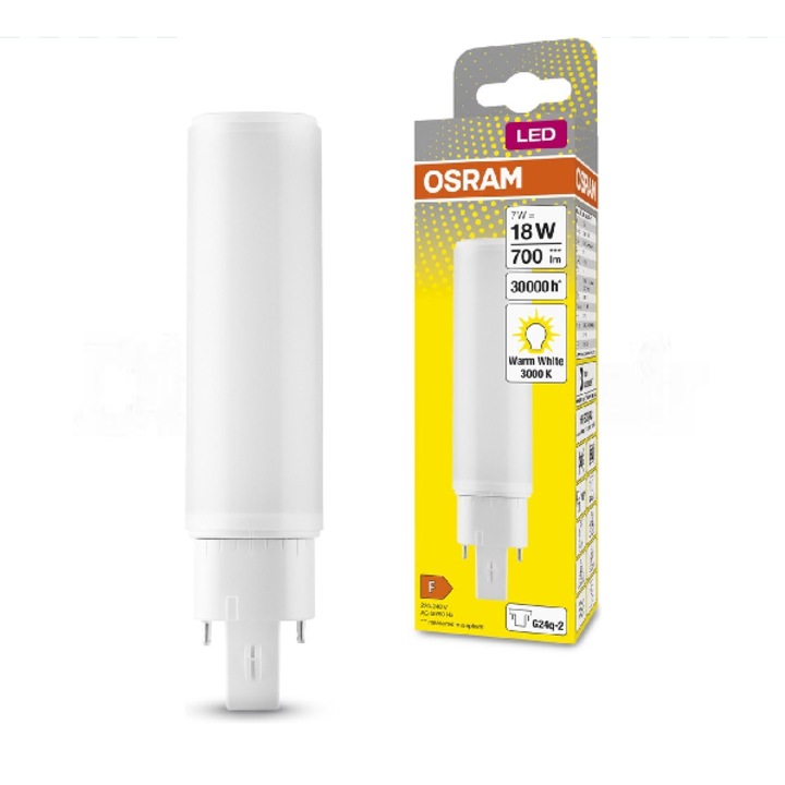 Osram - LED Dulux D/E (18W) 7W/830 G24q-2 - 4058075559127 - за осветление