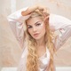 3D масажор за очи, CRYSTALLOVE, с кварцови кристали, розов, елегантна опаковка