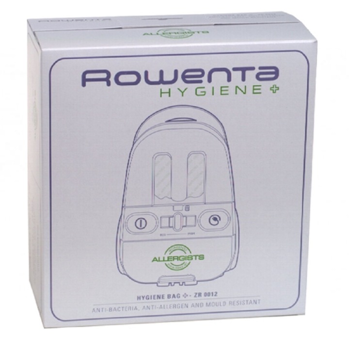 Set saci aspirator Rowenta ZR001 Hygiene+ 4 buc + filtru motor, compatibilitate RO6031
