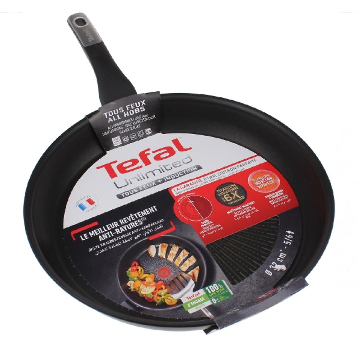 Tigaie Tefal Unlimited, 32 cm, strat antiaderent, compatibila cu inductie