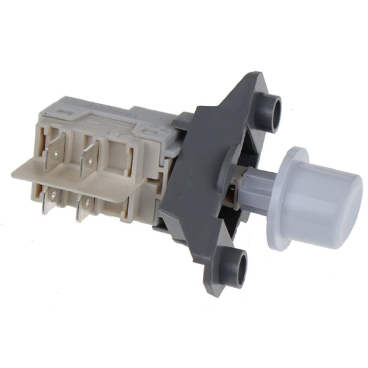 Buton pornire/oprire masina de spalat, Beko, rezistent, ergonomic, alb/gri