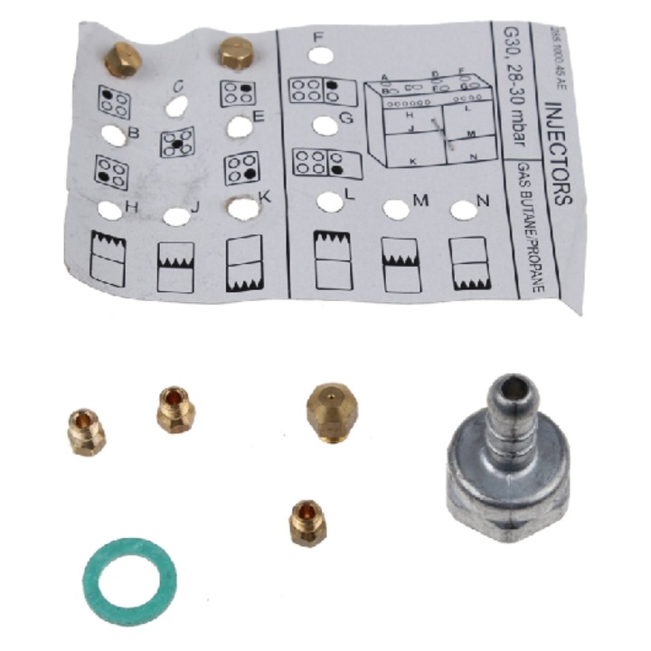 Set duze pentru butan Beko gm15120dxpr, 4431300022, pentru plita/cuptor, materiale durabile, instalare usoara