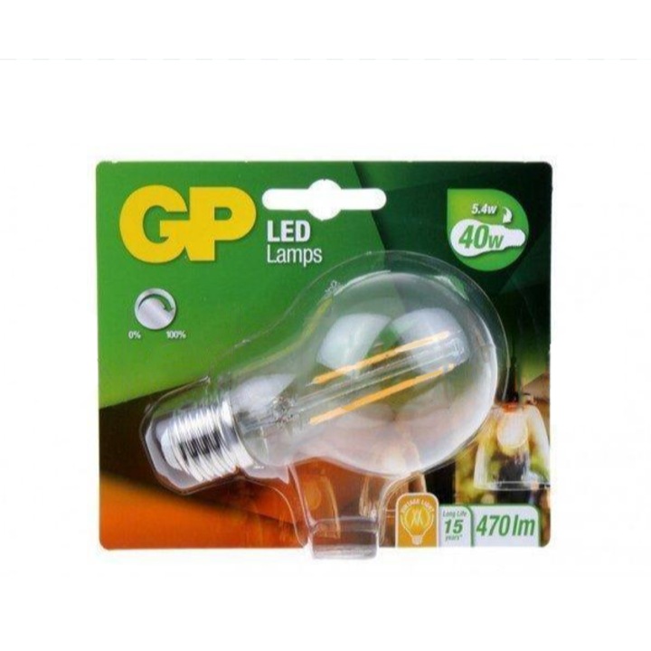 GP - Bec LED E27 5W cu filament variabil clasic - 745GPCLAS078210CE1 - pentru Iluminat