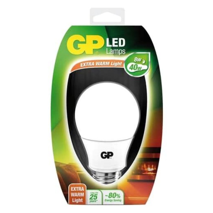 Bec LED Gp Ewl Classic 8W E27 meleg fénnyel - 740GPCLAS074465ME1 - Világításhoz