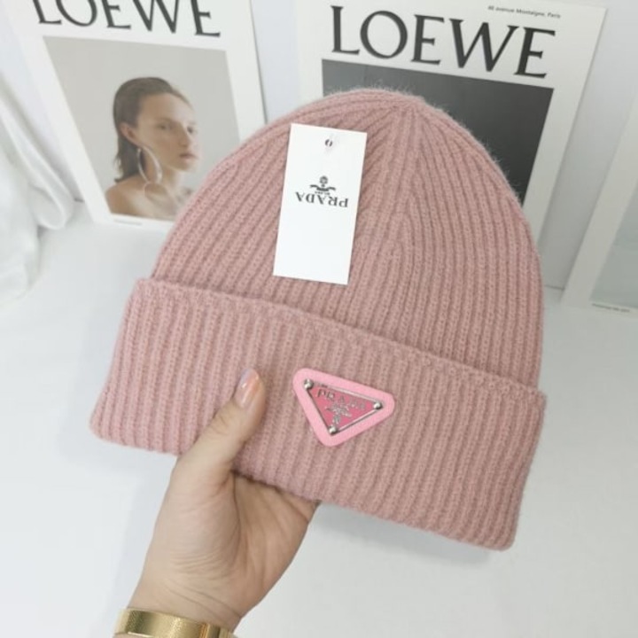 Caciula din lana pentru femei, model cu litere, bej, sezon rece