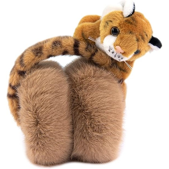 Női téli sapkák, tigrisfüles sapkák, állítható, többszínű, kültéri tevékenységekhez