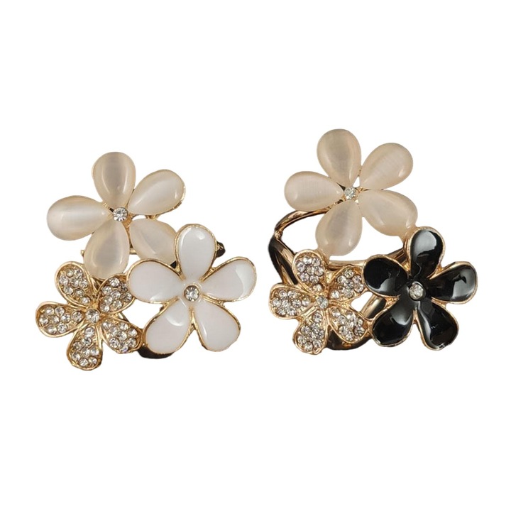 2 db sálcsat készlet, ötvözött anyag, elegáns design, kis és közepes sálakhoz