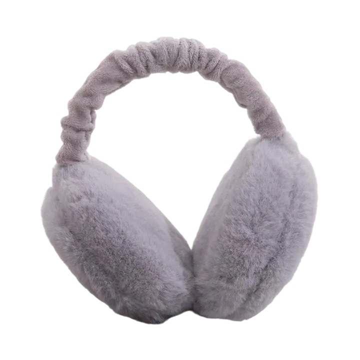 Unisex téli fülmelegítő, összecsukható, plüss anyagból