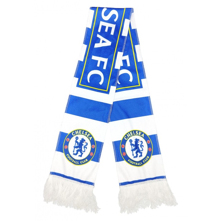 Chelsea szurkolói sál, 1,43m x 16,5cm, pamut bársony anyag