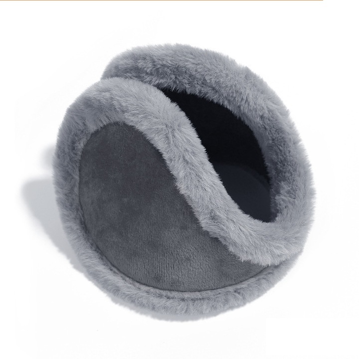 Meleg és hidegálló fülvédő, szürke, téli