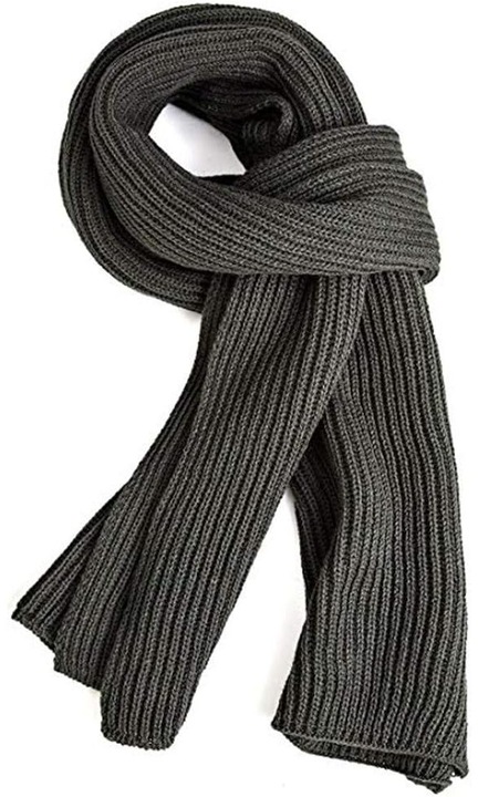Uniszex kötött sál, egyszínű, őszi-téli szezonra