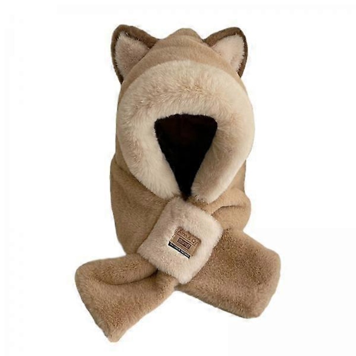 Caciula cu Fular pentru Femei, Bej, 52-56cm