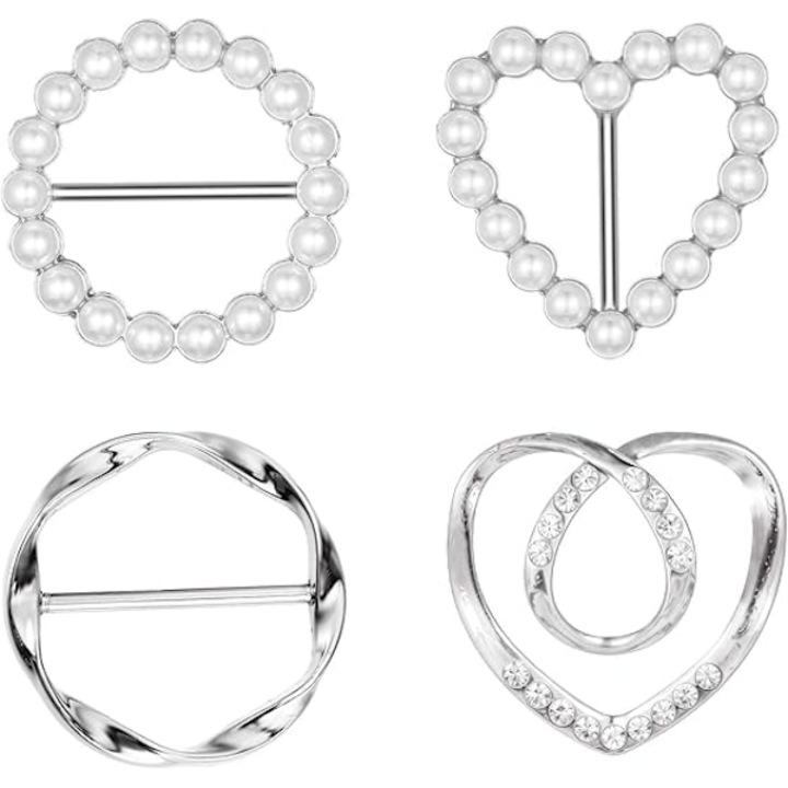 Sálcsipesz készlet, 4 stílus, kiváló minőségű ötvözet, sokoldalú felhasználás, többszínű