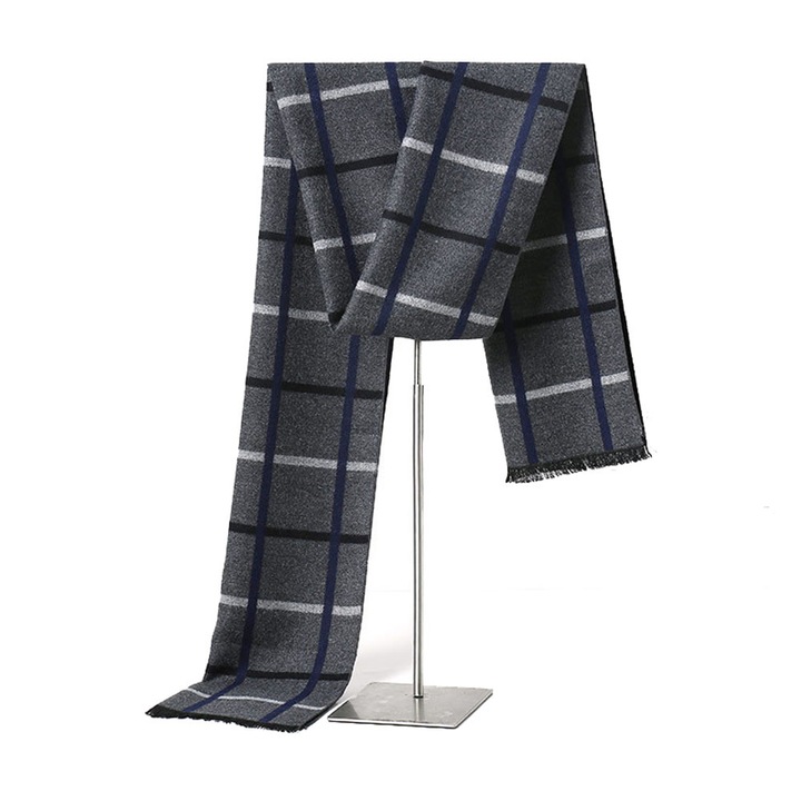 Esarfa unisex, 180x30cm, multicolor, pentru primavara-toamna-iarna