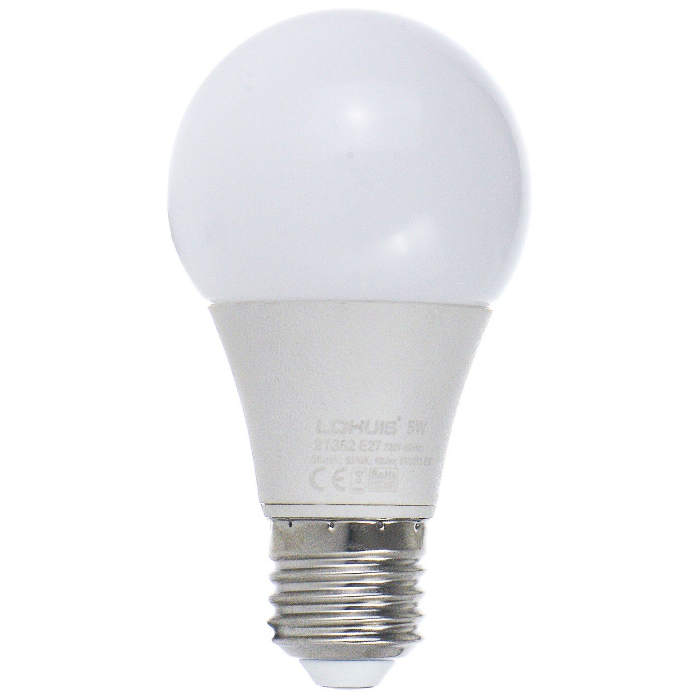 Bec LED LOHUIS, forma A60, E27, 5W, 30000 ore, lumina rece