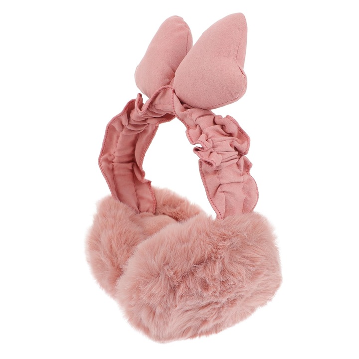 Női sapkák, rózsaszín bolyhos sapka, aranyos design, téli védelem