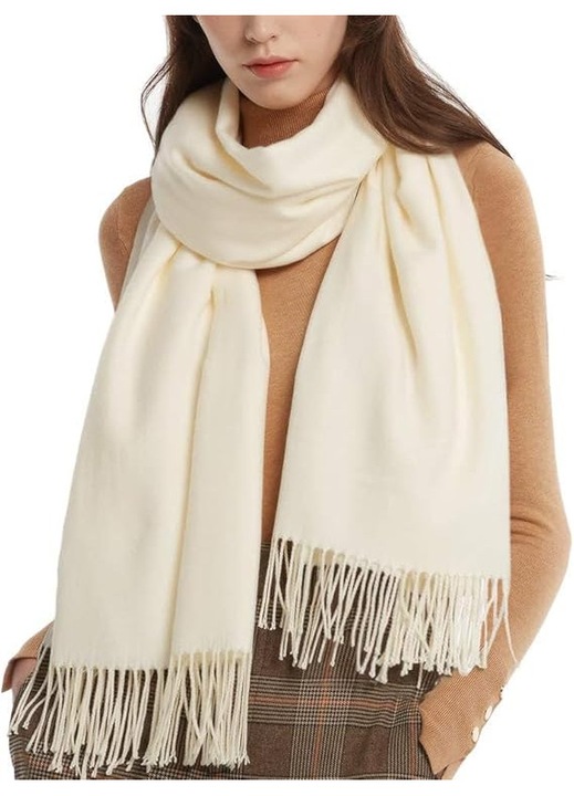 Esarfa pentru femei, 200x70cm, textura de casmir, moale si calduroasa, set reutilizabil