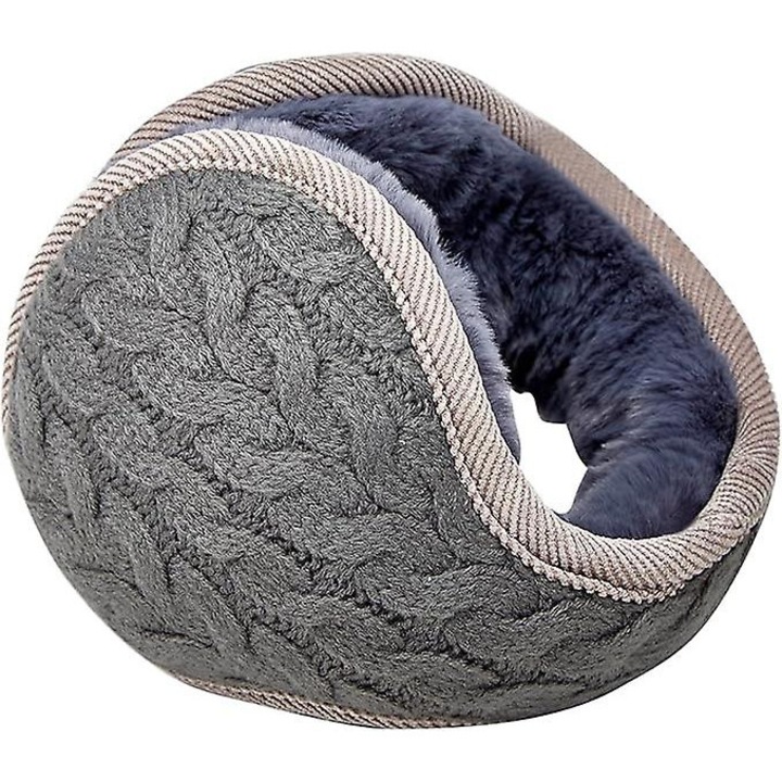 Női kötött téli sapkák, szőrmével bélelve, egyszínű, egy méret