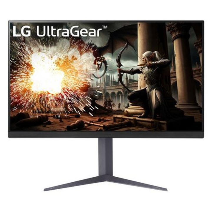 Monitor, LG, UltraGear 32GS75Q-B, QHD, 180Hz, Negru, 32"