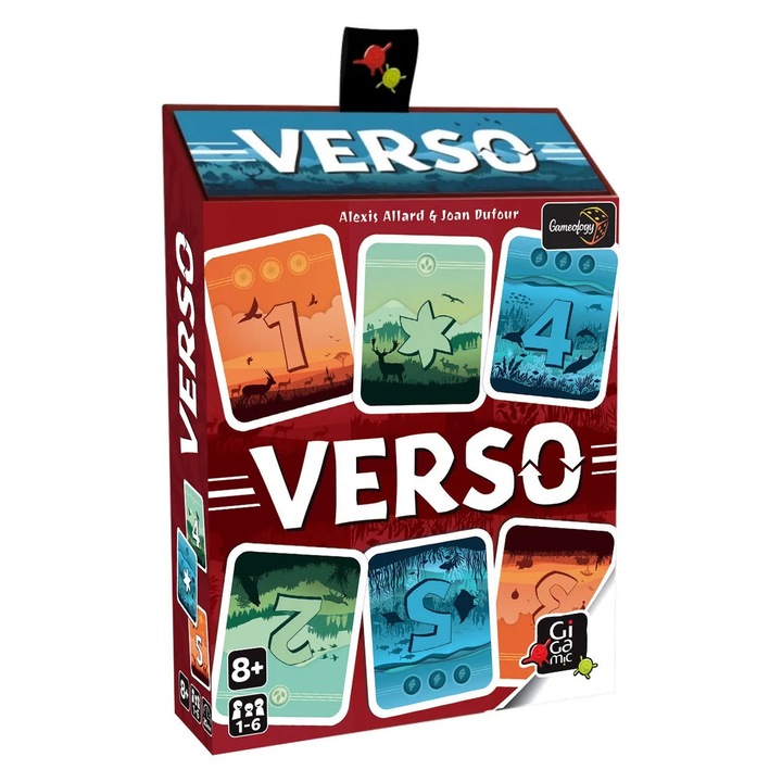 Társasjáték, Gameology, Verso RO-EN, 1-6 játékos, 4 szín, 15-20 perc