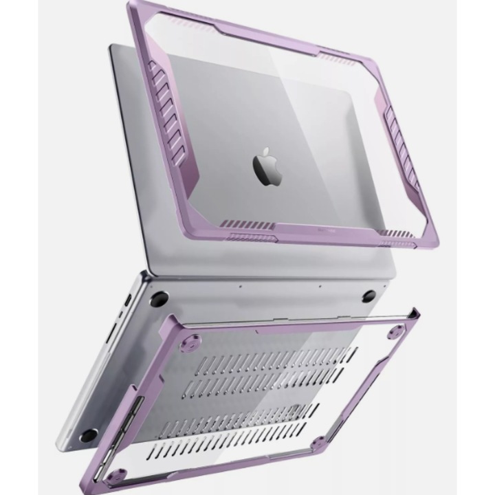 Tok MacBook Pro 16" 2021-hez, Supcase, merev, lila, 355,7x248,1x16,8mm