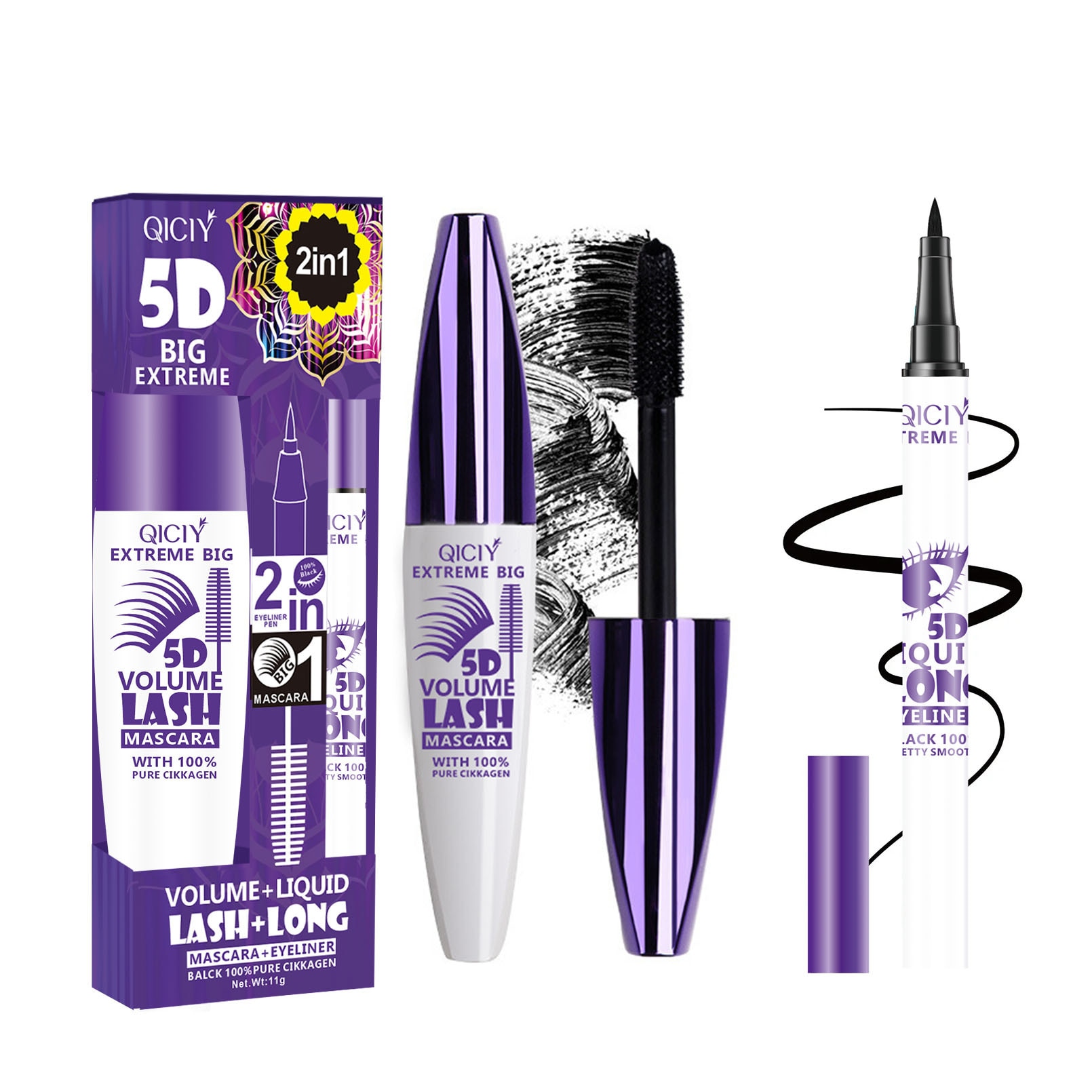 Set cadou Lancome Hypnose Doll Eyes: Mascara + 6,5ml + Demachiant