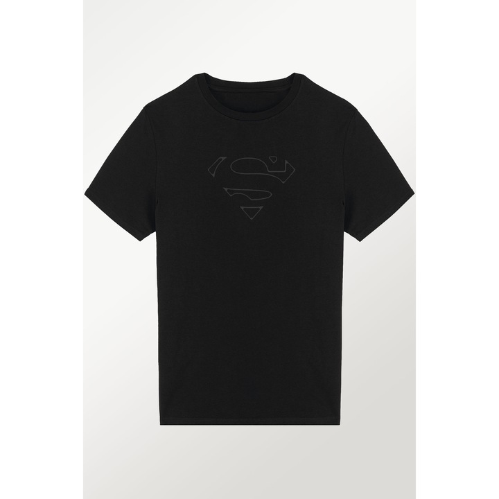 Tricou barbati ABSTRACT S BLACK Ink, Classic Regular Fit, Bumbac 100%, Vegan Approved NEGRU, 2XL