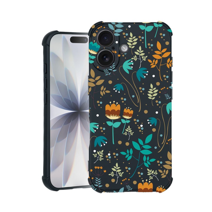 BestCase® TPU Pro Shock Калъф, съвместим с Apple iPhone 15 Pro, с дизайн Spring Flowers, подсилени ъгли, 3100032 ASB 28