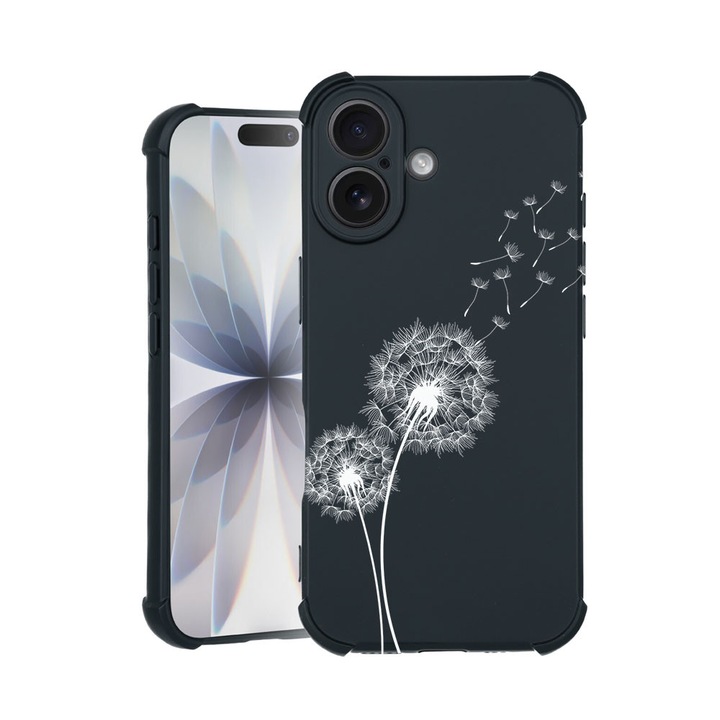 BestCase® TPU Pro Shock Калъф, съвместим с Apple iPhone 15 Pro, с дизайн „Глухарче“, подсилени ъгли, 3100032 ASB 22