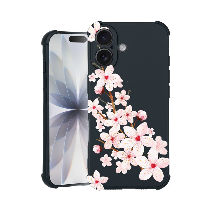 BestCase® Husa TPU Pro Shock Compatibila cu Apple iPhone 14 Pro Max, cu Design Spring Flower, colturi intarite, 3100030 ASB 62