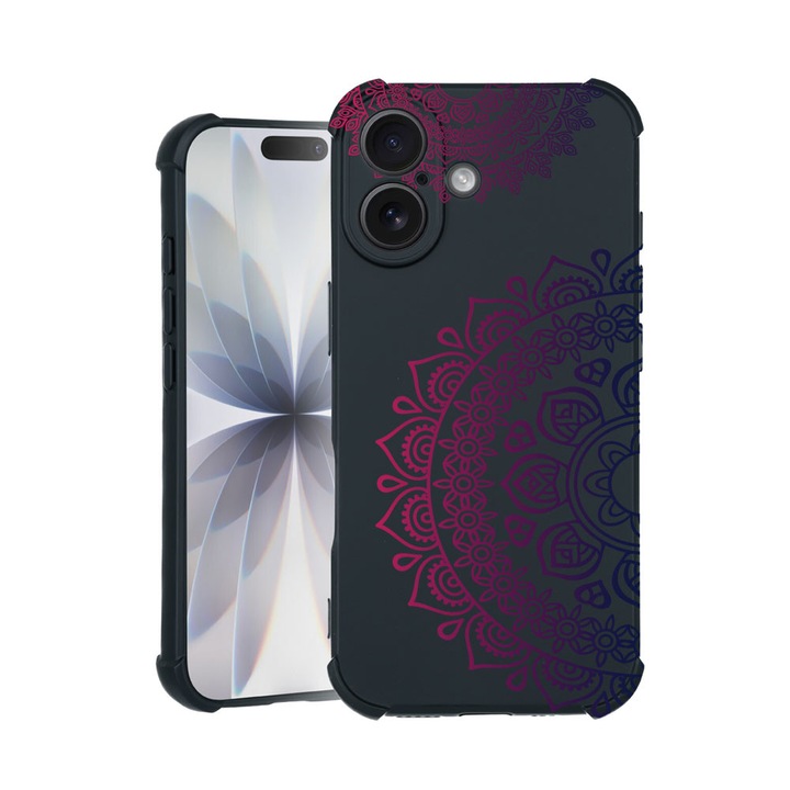 BestCase® Husa TPU Pro Shock Compatibila cu Apple iPhone 14 Pro Max, cu Design Lace Non Figurative, colturi intarite, 3100030 ASB 63