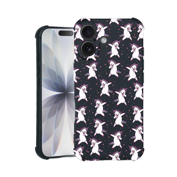 BestCase® Husa TPU Pro Shock Compatibila cu Apple iPhone 14 Pro Max, cu Design Unicorn Pattern, colturi intarite, 3100030 ASB 73