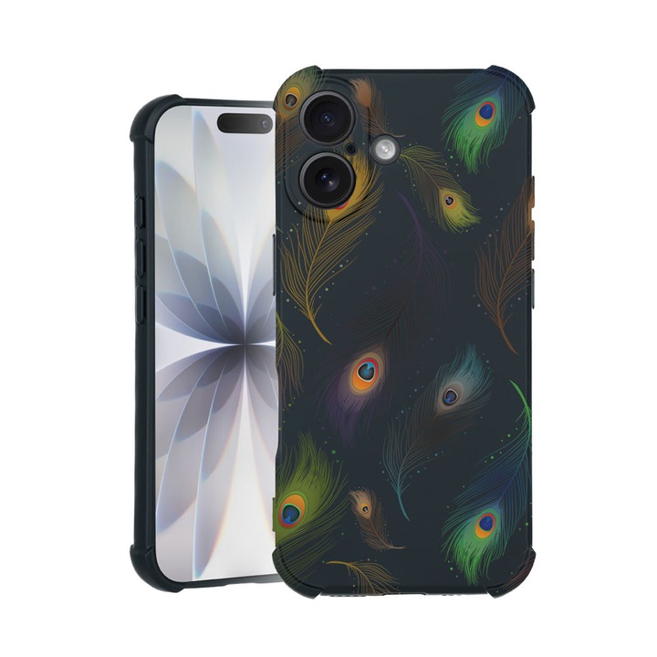 BestCase® Husa TPU Pro Shock Compatibila cu Apple iPhone 14 Pro Max, cu Design Flower, colturi intarite, 3100030 ASB 152