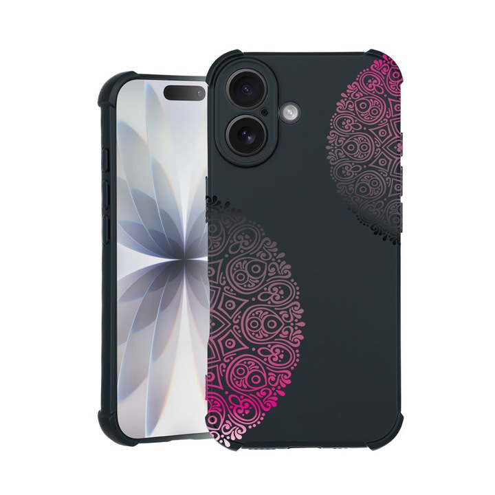 BestCase® Husa TPU Pro Shock Compatibila cu Apple iPhone 14 Pro, cu Design Lace, colturi intarite, 3100029 ASB 92