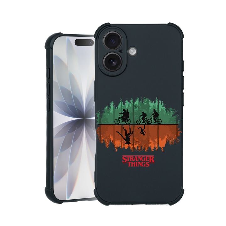 BestCase® Husa TPU Pro Shock Compatibila cu Apple iPhone 15 Pro Max, cu Design Stranger Things, colturi intarite, 3100033 ASB 279