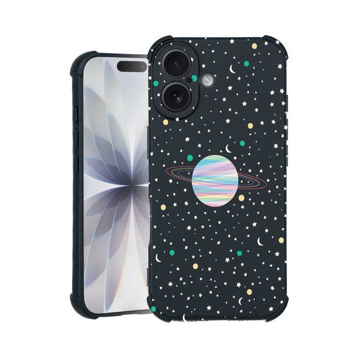 BestCase® Husa TPU Pro Shock Compatibila cu Apple iPhone 14 Pro, cu Design Universe, colturi intarite, 3100029 ASB 468