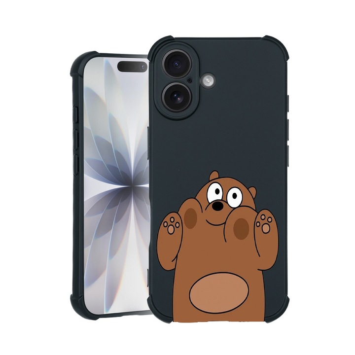 BestCase® Husa TPU Pro Shock Compatibila cu Apple iPhone 14 Pro, cu Design Bears, colturi intarite, 3100029 ASB 589