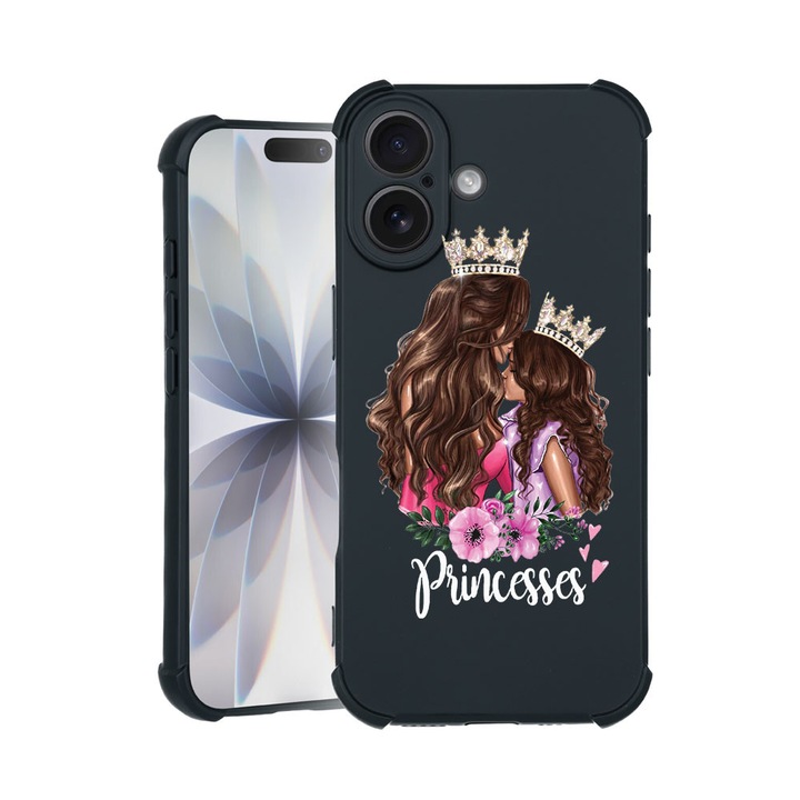 BestCase® Husa TPU Pro Shock Compatibila cu Apple iPhone 14 Pro Max, cu Design Princesses Gril Mom, colturi intarite, 3100030 ASB 552