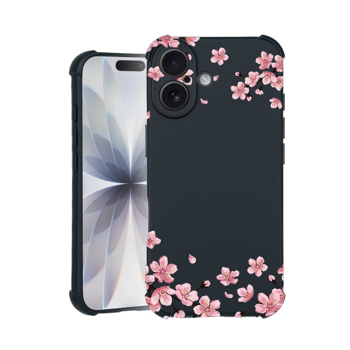 BestCase® Husa TPU Pro Shock Compatibila cu Apple iPhone 14 Pro Max, cu Design Pastel colors - flowers, colturi intarite, 3100030 ASB 694