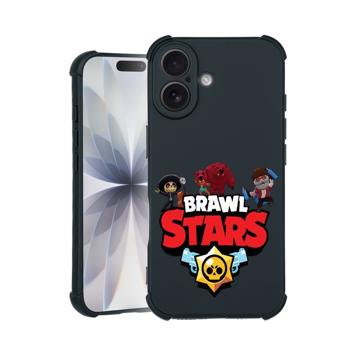 BestCase® Husa TPU Pro Shock Compatibila cu Apple iPhone 14 Pro Max, cu Design Brawl Stars, colturi intarite, 3100030 ASB 651