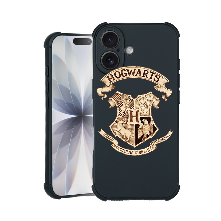 BestCase® Husa TPU Pro Shock Compatibila cu Apple iPhone 14 Pro, cu Design Hogwarts, colturi intarite, 3100029 ASB 852