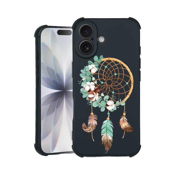 BestCase® Husa TPU Pro Shock Compatibila cu Apple iPhone 14 Pro Max, cu Design Dreamcatcher, colturi intarite, 3100030 ASB 950