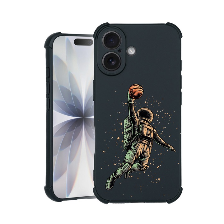 BestCase® Husa TPU Pro Shock Compatibila cu Apple iPhone 14 Pro Max, cu Design Astronaut Basketball, colturi intarite, 3100030 ASB 1003