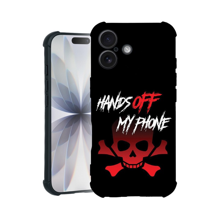 BestCase® Husa TPU Pro Shock Compatibila cu Apple iPhone 14 Pro Max, cu Design Hand Of My Phone, colturi intarite, 3100030 ASB 1166