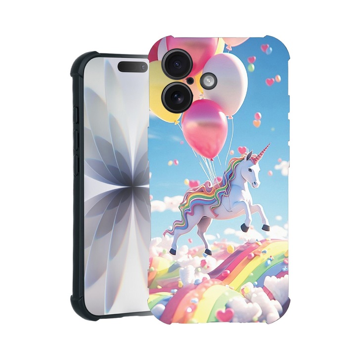 BestCase® Husa TPU Pro Shock Compatibila cu Apple iPhone 14 Pro, cu Design Magical Pattern, colturi intarite, 3100029 ASB 1215